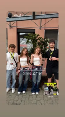 Twins on Ice Instagram Storie vom 10.05.2026