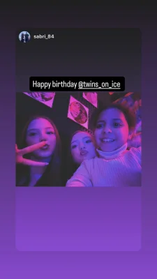Twins on Ice Instagram Storie vom 31.05.2026