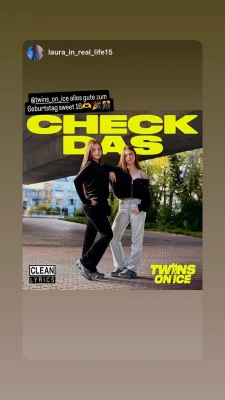 Twins on Ice Instagram Storie vom 31.05.2026