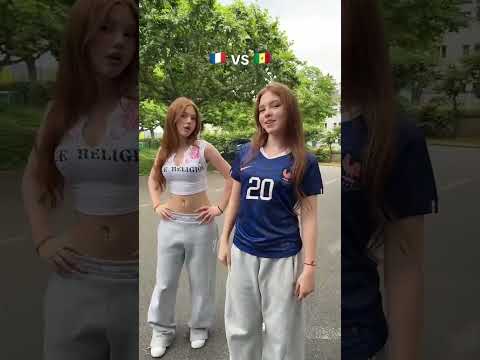 Wer gewinnt 🇫🇷oder🇸🇳 ##dance #fun #shortvideo #trend #beautiful #twins #soccer
