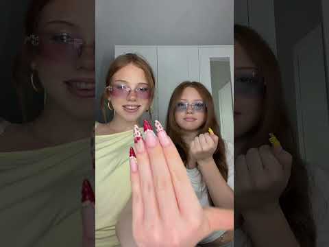 Welche findet ihr schöner? #twins #fun #nails #nailsart #nailsart #nailstyle #trend #trending