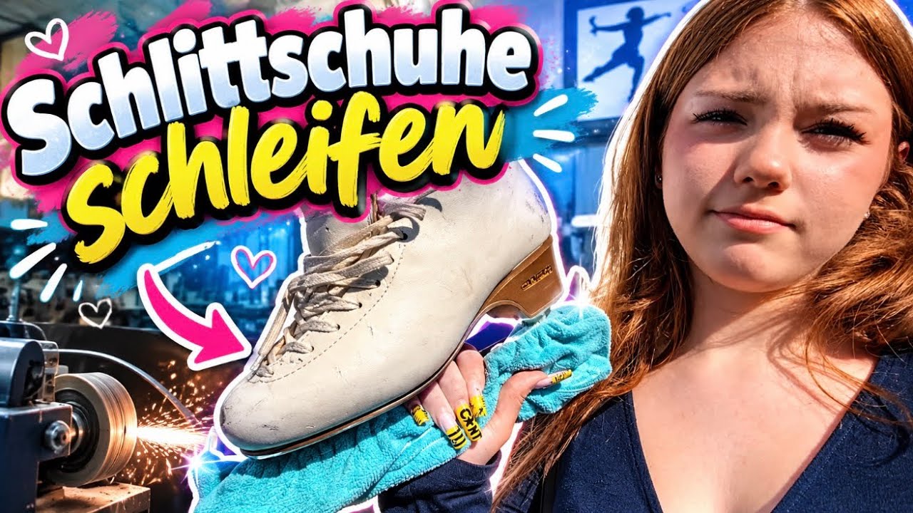 🎀Schlittschuhe schleifen🎀 #twins #vlog #video #sport 
